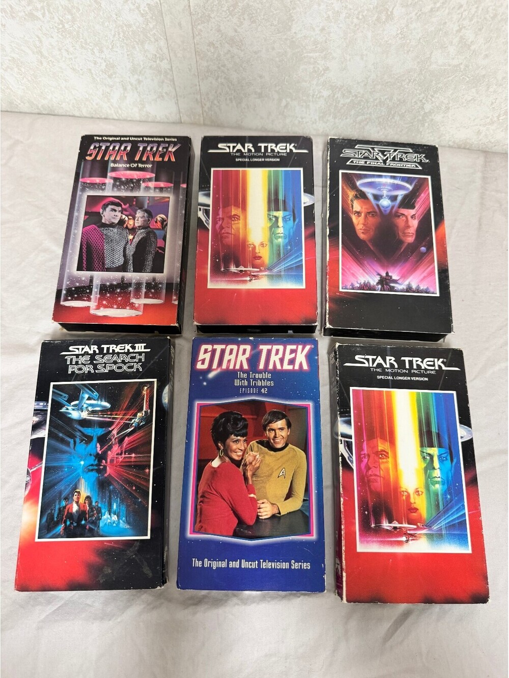Paramount Star Trek VHS Lot of 6 TOS Episodes Movies Special Longer Version